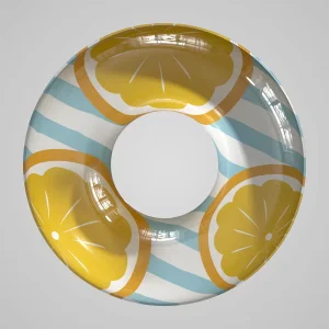 Custom Logo Printed PVC Inflatable Pool Float Tube Mermaid Doughnut Shark Swim Ring for Kids for Beach Party