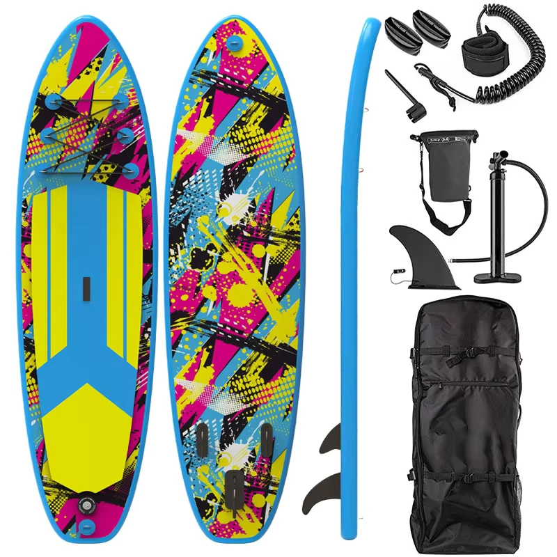 Prancha de Stand Up Paddle Inflável Personalizada com Logotipo - Prancha de Surf SUP Super Larga