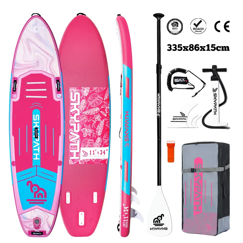 Custom Logo Surfboard PVC EVA Inflatable Stand up Paddle Board Surfboard for Ocean Surfing