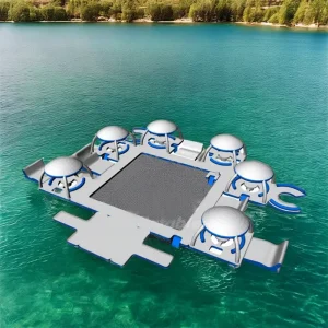 Custom Made Drop Stitch DWF Material Water Floating Air Pontoon Inflatable Dock Deck Platform