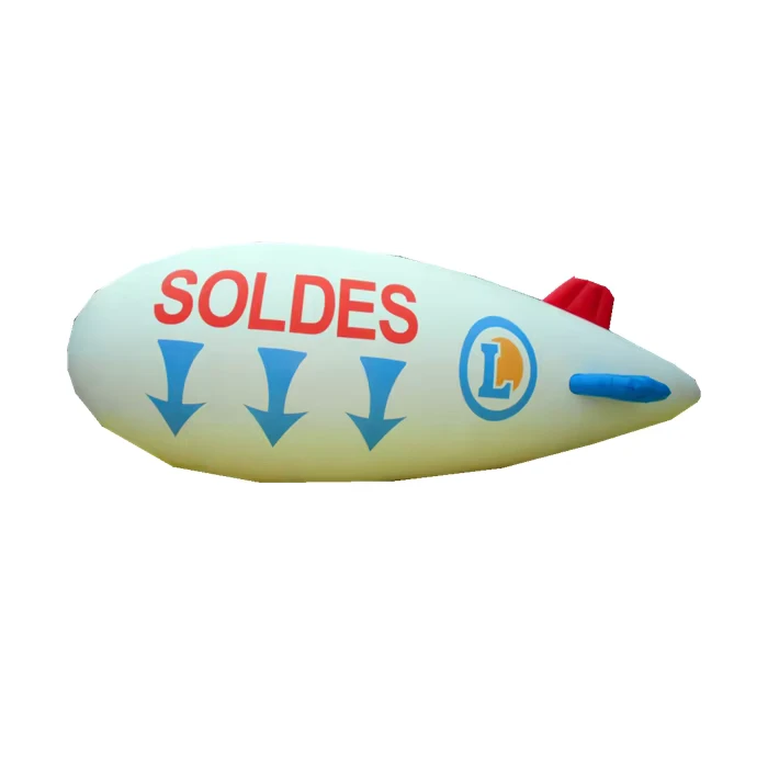 Custom Made Inflatable Air Ship with LOGO for Advertising Inflatable Helium Zeppelin Balloon