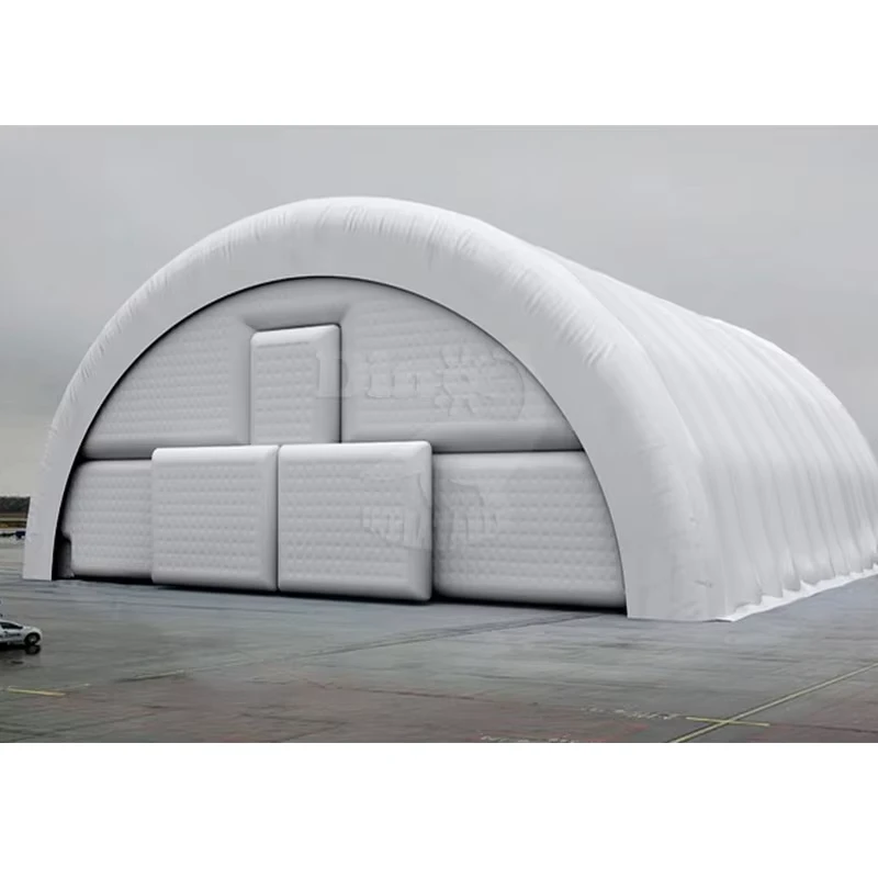 Custom Made Inflatable Arch Hangar Air Dome Sport Supported Structures Soccer Dome Tent with PVC Tarpaulin Custom Color & Logo