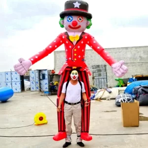 Costume Gonfiabile da Clown per Parata Personalizzato con LED per Adulti per Pubblicità