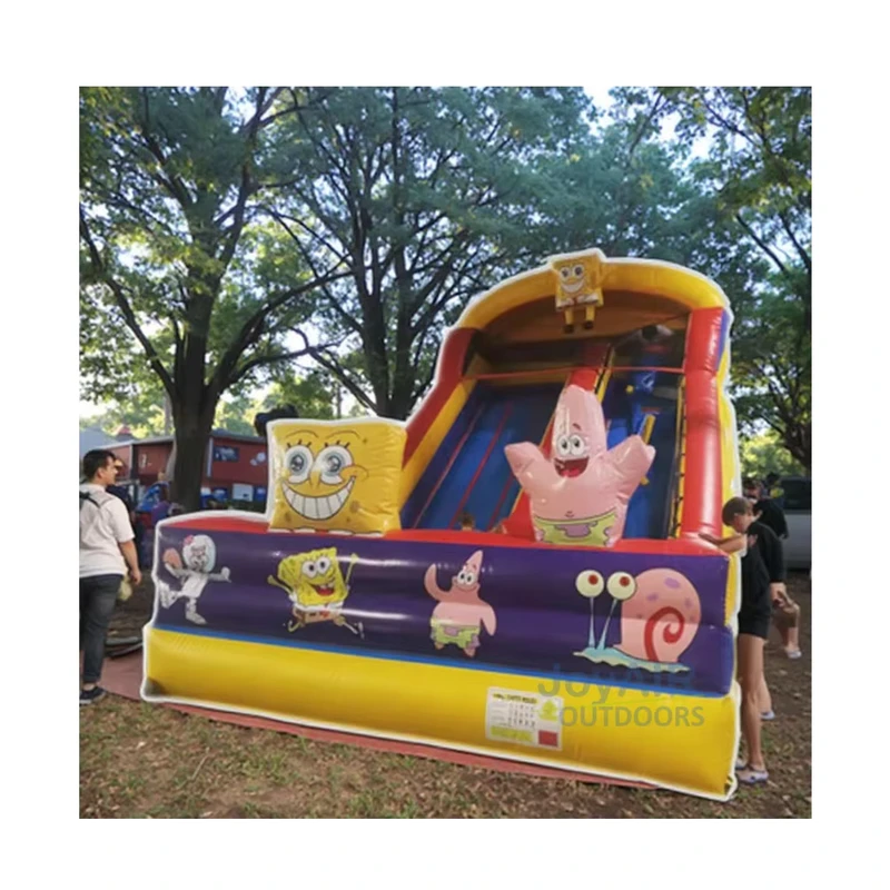 Seluncur Inflatable Sponge Bob yang Dibuat Khusus PVC Seluncur Air dan Kering dengan Harga Kompetitif