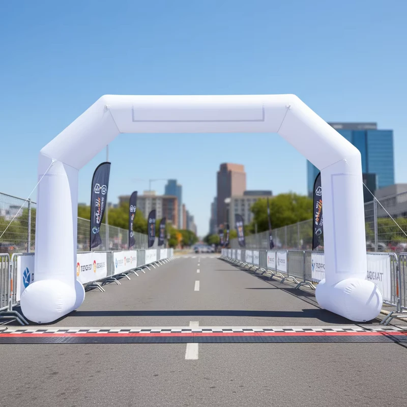 Individuelle Marathon Aufblasbare Bogen Ausstellung Sport-Rennen Start-Ziel-Bogen Aufblasbare Außenwerbung Aufblasbarer Eingangsbogen