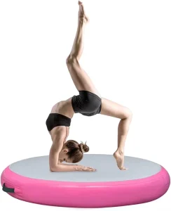 Custom Mini Inflatable Round Air Track Airspots Mats Circle Gymnastics Yoga air Spot Gymnastics