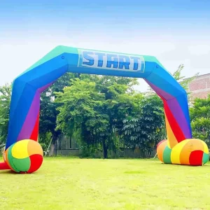 Arco Inflável de Poliéster Oxford PVC Personalizado para Publicidade ao Ar Livre com Logótipo Impresso