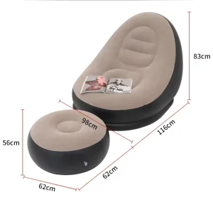 Individuelles modernes faul aufblasbares faltbares Outdoor Luftpumpen Lounge Sofa Bett Filmstuhl für Erwachsene zur Entspannung im Schlafzimmer oder Wohnzimmer