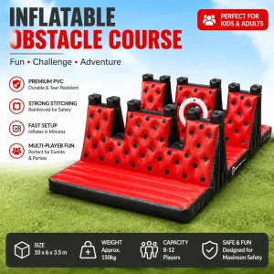 Custom Modular Inflatable Obstacle Course for Kids & Adults Commercial Grade Inflatable Challenge Course with Free Design