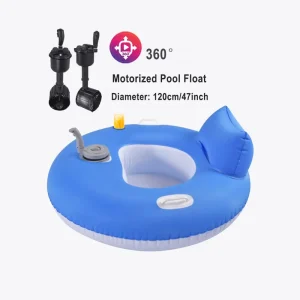 Cadeira Flutuante Inflável Personalizada Motorizada para Adultos, Tubo Flutuante com Motor para Natação e Rafting em Rio