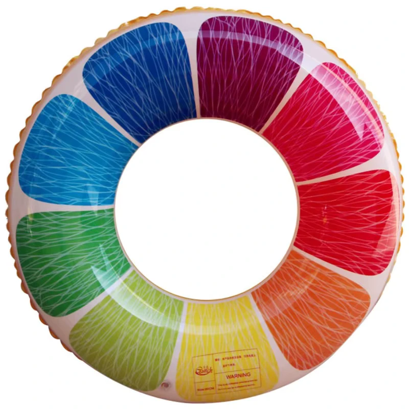 Anel de Natação Colorido Limão Personalizado para Crianças