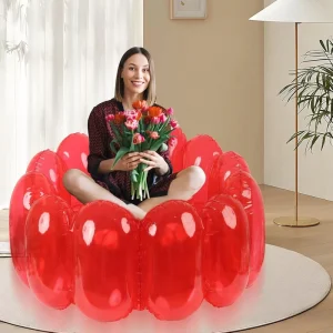 Custom New Inflatable Couch Chair Versatile Living Room Furniture for Indoor Outdoor Use Easy to Inflate Store