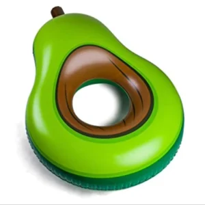 Custom New Style Adult Swim Ring EN71 PVC Inflatable Avocado Float Swimming Ring