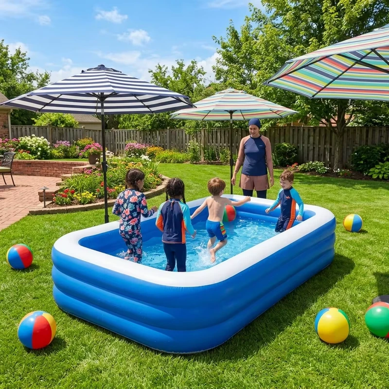 Ordini Personalizzati, Fabbrica, Materiale PVC per Piscine, Eco-Friendly, Piscina Gonfiabile per Adulti e Neonati