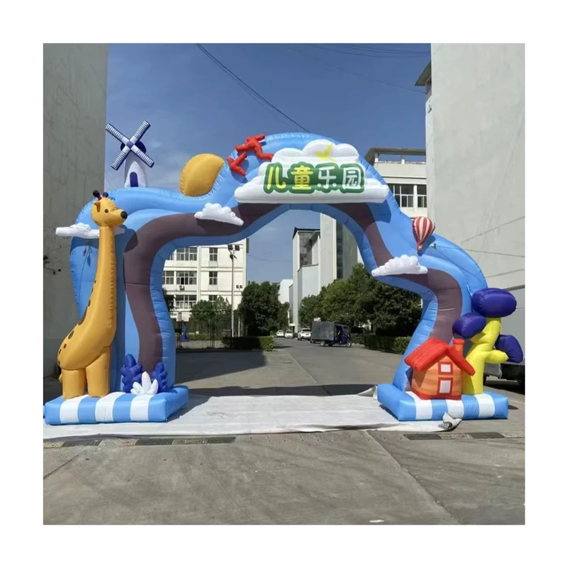 맞춤형 야외 대형 인플레이터블 아치 풍선 아치 레이스 스포츠 이벤트 시작 및 종료선 광고 디스플레이