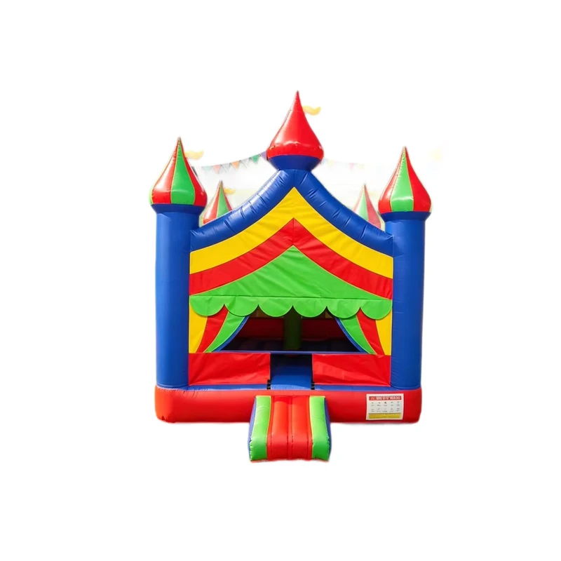 Château gonflable en PVC pour usage extérieur à domicile Équipement de terrain de jeu pour enfants Balançoire trampoline glissière pour enfants 4*4m