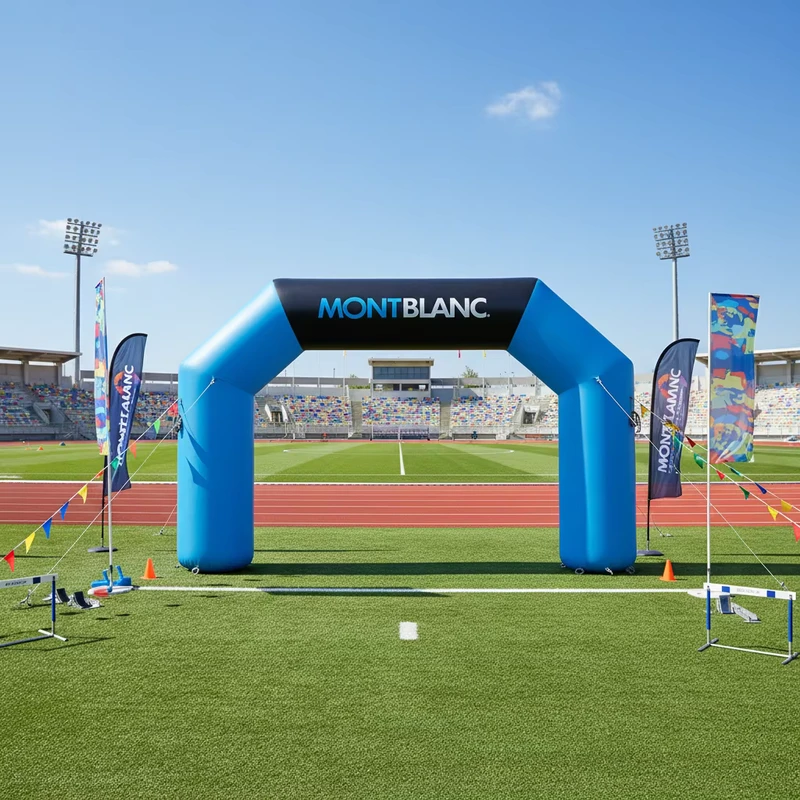 Arco Gonfiabile Personalizzato per Eventi Sportivi e Promozioni con Soffiatore