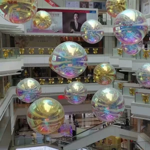 Custom Outdoor PVC Advertising Inflatable Balloon Giant Waterproof LED Color Hanging Inflatable Ball