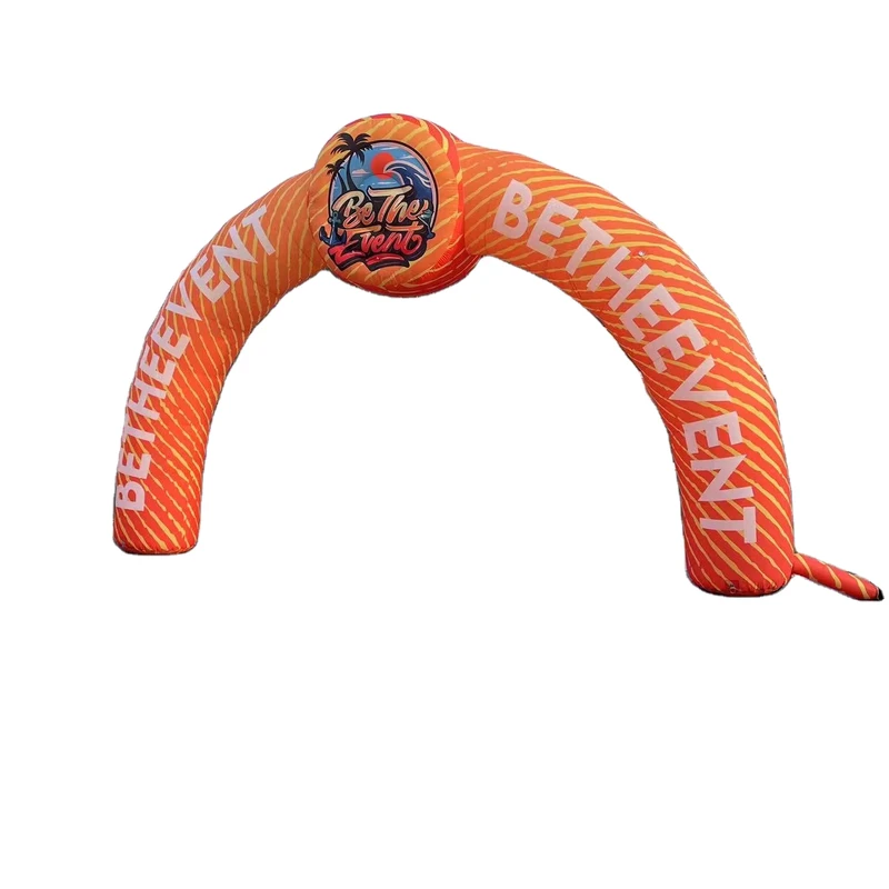 Custom Outdoor PVC Inflatable Arch Start Finish Line for Sports Racing Advertising Water Resistant and Durable