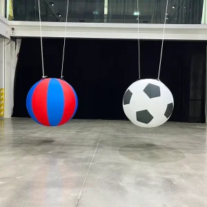 Globo de fútbol inflable de tela Oxford personalizado para publicidad deportiva, balón gigante para el evento de la Copa del Mundo
