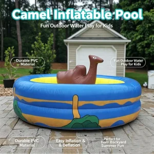 Brinquedo Inflável de Camelo Flutuante em Água Personalizado para Parques de Diversões & Resorts e Arenas Desportivas para 3-12 Anos