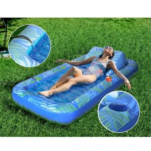 Float Gonfiabile da Spiaggia per Adulti in PVC Personalizzato, Lettino da Abbronzatura, Materassino da Giardino, Raft Pesante