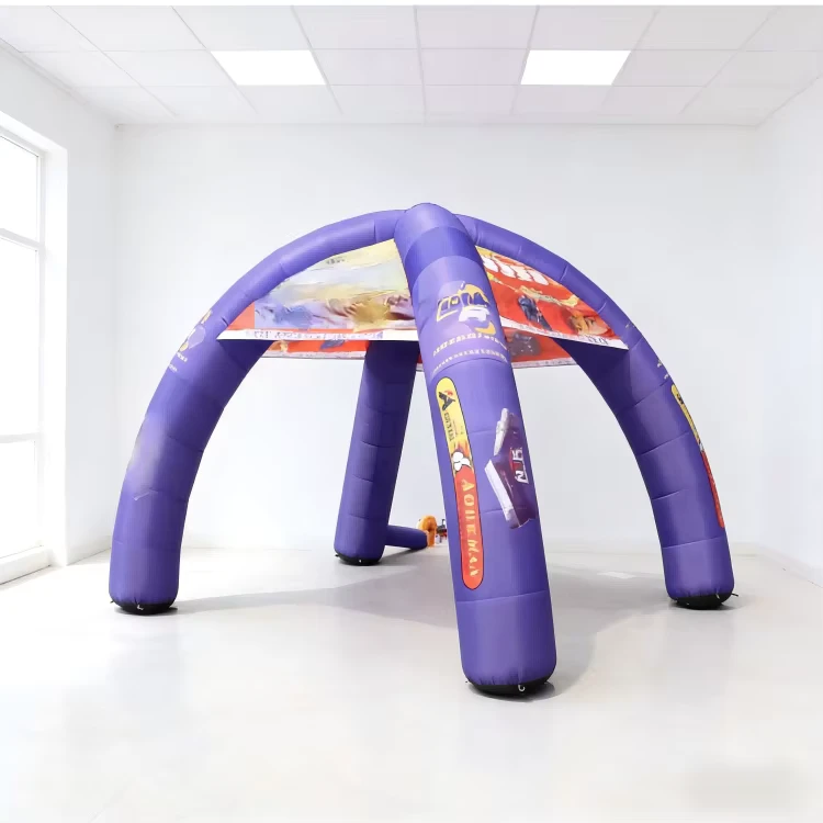 Pompe électrique PVC personnalisée - Tente en arche de style dôme gonflable imprimée UV - Installation rapide - 1000-1500 mm étanche
