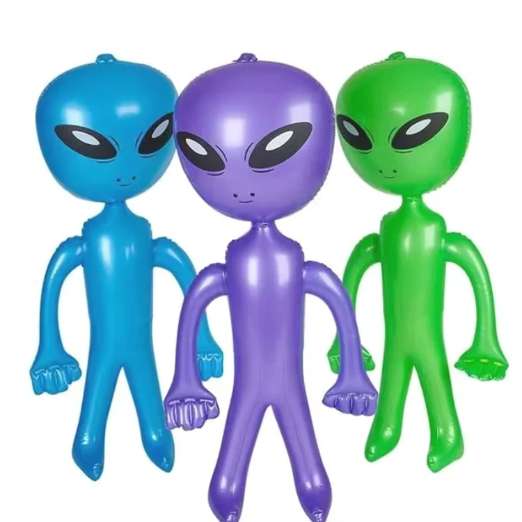 Aangepaste PVC opblaasbare alien met EN71-certificering, aangepaste kleur en logo voor thematische feesten en Halloween decoratie