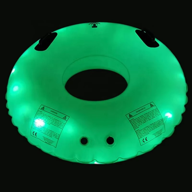 Индивидуальный надувной детский круг для плавания с LED подсветкой