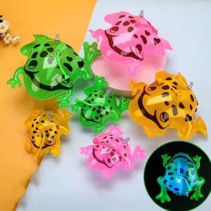 맞춤형 PVC 인플레이터블 만화 동물 풍선 점프 개구리 장난감 아기 스탠드 탄력 로프 바운스 어린이용 초록색 개구리