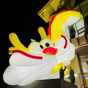 Custom PVC Inflatable Dragon Balloon Figure Lights Durable Easy Setup Commercial Promotion Multi-Purpose Decorations Waterproof