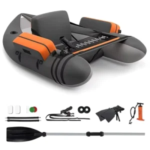 Custom PVC Inflatable Fly Fishing Belly Boat Float Tube Single Person Lightweight Fishing Kayak 1 Year Warranty