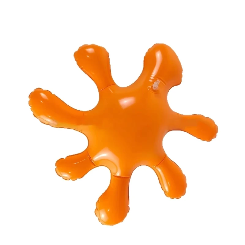 Modello gonfiabile a forma di medusa arcobaleno in PVC per piscina per bambini