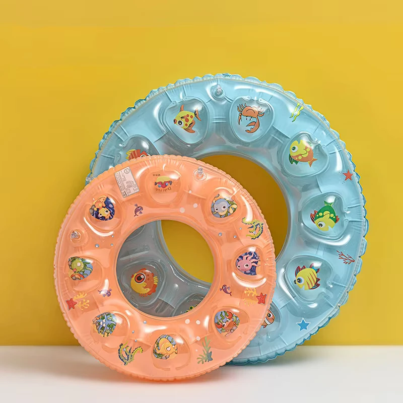Anéis de Natação Infláveis de PVC Personalizados, Flutuadores de Piscina, Tubos Flutuantes Espessos com logotipo para Crianças e Adultos em Festa de Verão