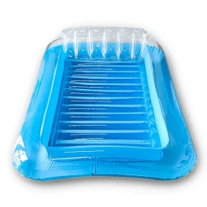 कस्टम PVC inflatable टैनिंग पूल सन SPA डबल पैडलिंग पूल फ्लोट inflatable लाउंजर्स तैराकी के लिए, टिकाऊ और आरामदायक
