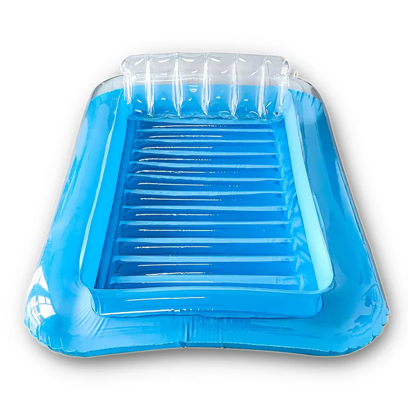 Piscina Gonfiabile Personalizzata in PVC per Abbronzatura SPA Doppia Piscina Paddling Galleggiante Gonfiabile per Nuoto Resistente e Confortevole
