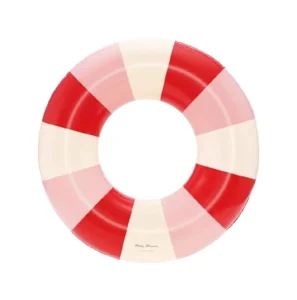 Custom PVC Kids Inflatable Swimming Ring Float Striped Inflatable Swim Ring