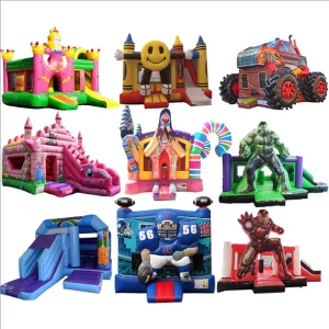 Custom PVC Mini Inflatable Bouncy Castle 13×13 Colorful Outdoor Kids’ Playground Bounce House Party Commercial Use 3 Year