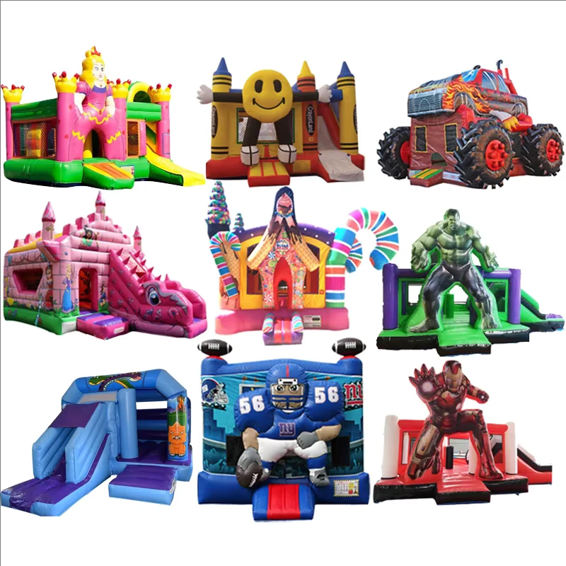 Castelo Inflável Mini de PVC Personalizado 13x13, Colorido, Parque Infantil ao Ar Livre, Casa de Saltos para Festas, Uso Comercial, 3 Anos