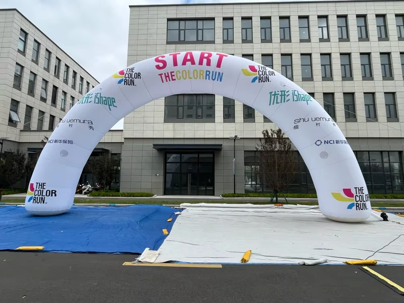 Custom PVC Waterproof Durable Inflatable Arch for Events Advertising Birthday & Marathon Modern Fantasy Design with Custom Logo