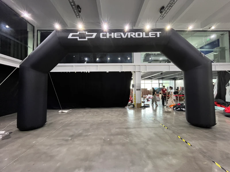 Aangepaste PVC Waterdichte Duurzame Opblaasbare Raceboog Toegangspoort voor Evenementen