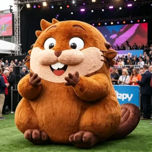 Modello Gonfiabile di Castoro in Peluche Personalizzato, Personaggio Cartoon, Ornamento, Oltre 12 piedi, Resistente all'Acqua per Festival
