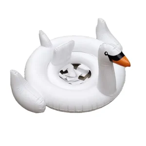 Op maat gemaakte zwembad speelgoed opblaasbare zwaan baby float
