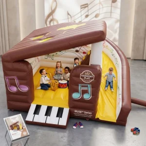 Custom Print Piano Inflatable Bouncy Castle for Outdoor Kids Party Carnival Events