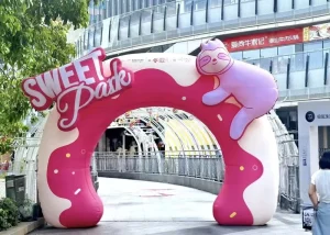 Custom Printed Easy set up Inflatable Arch with Logo for Sports Race Advertising Event