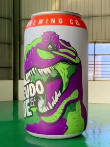 Custom Printed Giant Inflatable Drink Bottle – Waterproof PVC Inflatable Advertising Model for Trade Show