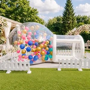 Custom Product Soft Play Bubble Tent Burbuja Inflable Bouncy Bubblehouse Jump Inflatable Bubble Balloon House