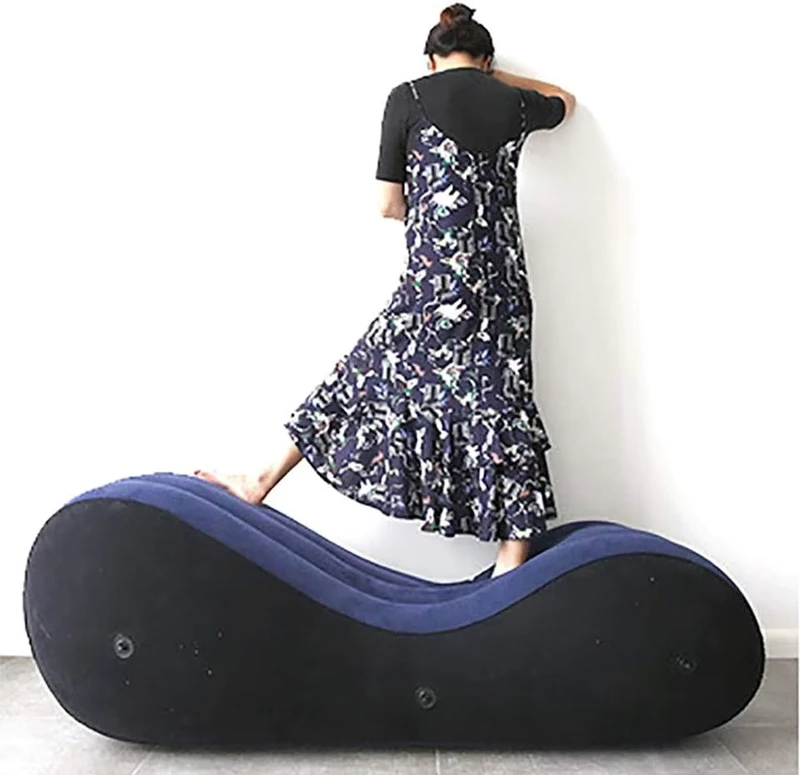 Custom S-Form Multifunktionales Aufblasbares Luftsofa Sexy Möbel Paare Aufblasbares Sofa