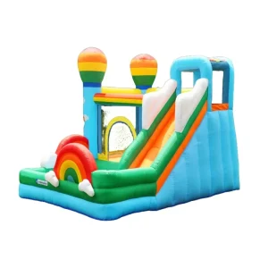Custom Size Colorful Castle Theme Inflatable Castle Slide Combo for Party Rental