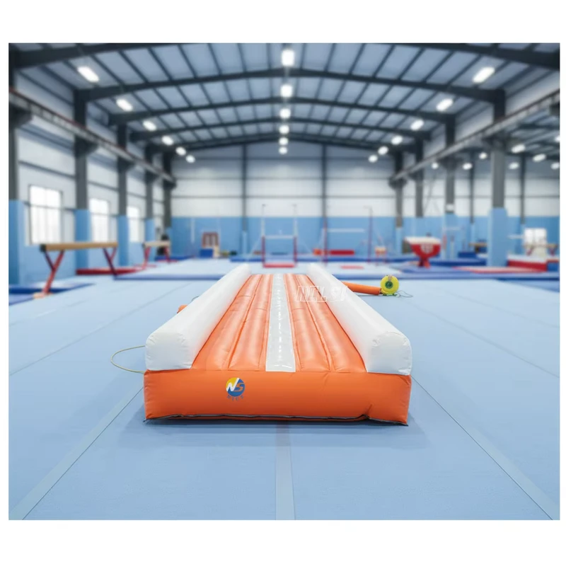 Tapete de Tumbling Inflável de PVC Durável de Tamanho Personalizado para Treino de Cheerleading